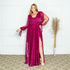 VESTIDO MANGA LONGA TRES LISTRAS PETRA FINA MARSALA P
